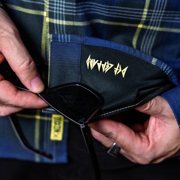 DIXXON Flannel x DEF LEPPARD - ON THROUGH THE NIGHT - Collab Flannel - Men's M - Picture 7 of 12